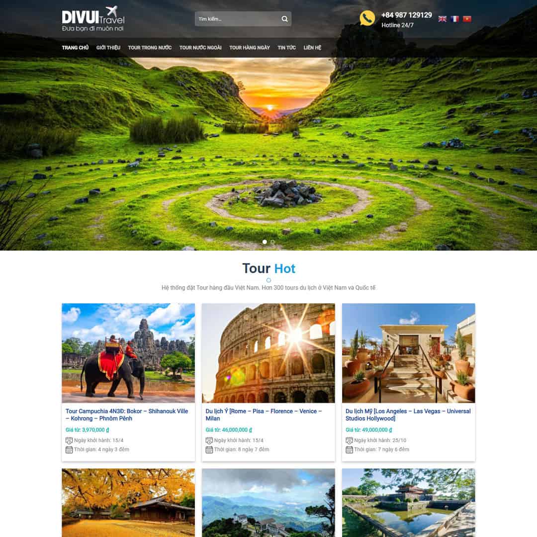 Website du lịch