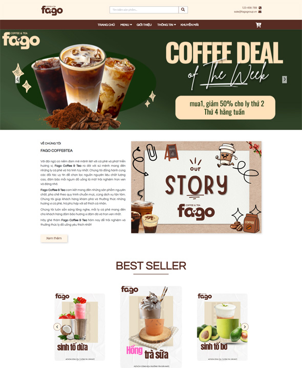 Mẫu website xây dựng